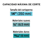 CORTAPERNOS PROFESIONAL DE 14'', TRUPER 12831 N