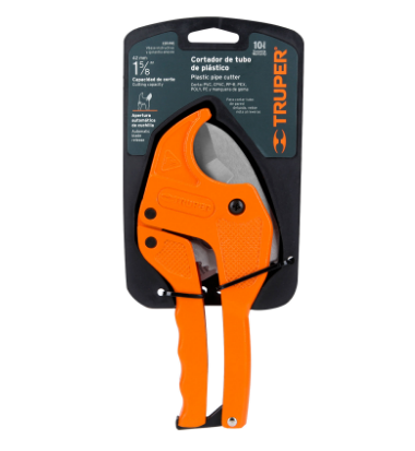 CORTADOR DE TUBO DE PVC, HASTA 1-5/8' TRUPER 12860 *