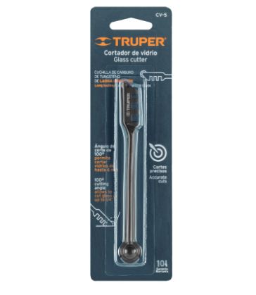 CORTADOR DE VIDRIO 5'', TRUPER 12953 *