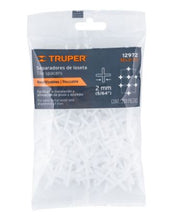 Cargar imagen en el visor de la galería, BOLSA CON 200 SEPARADORES DE 2MM DE LOSETAS, TRUPER 12972 N
