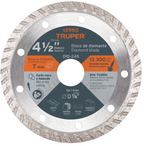DISCO DE DIAMANTE DE 4-1/2'' X 2.2 MM RIN TURBO, TRUPER 12980 *