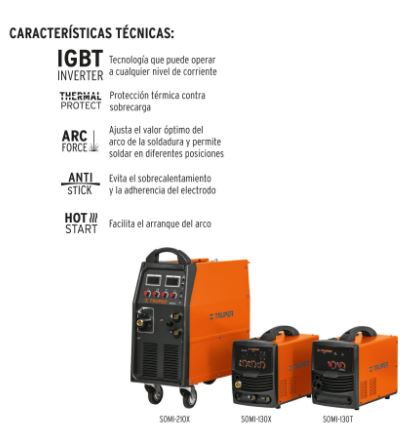 SOLDADURA PARA MICROALAMBRE, 130 A, TRUPER 13192