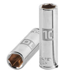 DADO LARGO DE 10MM, 6 PUNTAS, CUADRO 1/4'' TRUPER 13204 *