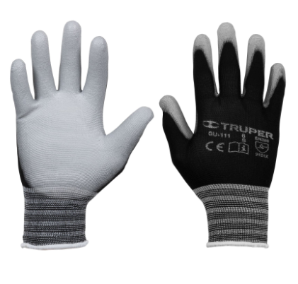 GUANTES DE NYLON RECUBIERTOS DE POLIURETANO, CHICOS 13290 *