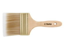Cargar imagen en el visor de la galería, BROCHA CERDA SINTÉTICAS 4&#39;&#39; CORTE RECTO, MANGO DE MADERA 13347 P
