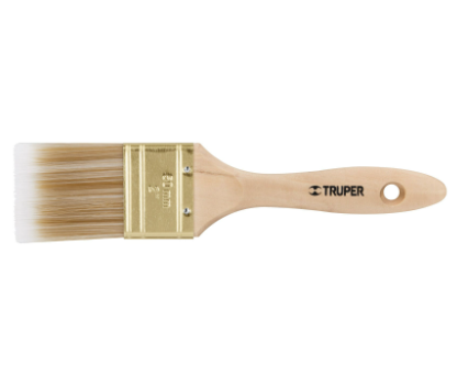 BROCHA CERDAS SINTÉTICAS 2'' CORTE RECTO, MANGO DE MADERA 13344 P