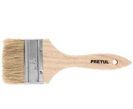 BROCHA USO GENERAL DE 4'' CON MANGO DE MADERA, PRETUL 24476 P