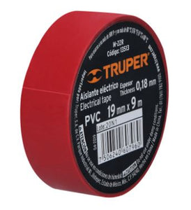 CINTA DE AISLAR TRUPER 9M X 19MM
