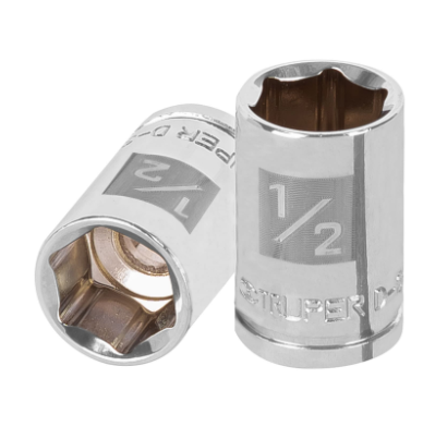 DADO DE 1/2', 6 PUNTAS, CUADRO 3/8', TRUPER 13609 *