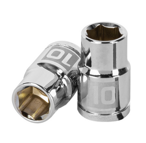 DADO DE 10 MM, 6 PUNTAS, CUADRO 3/8', TRUPER 13674 *