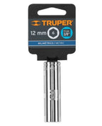DADO LARGO DE 12MM, 6 PUNTAS, CUADRO 3/8'', TRUPER 13772 N