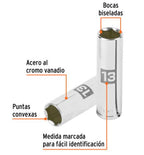 DADO LARGO DE 13MM, 6 PUNTAS, CUADRO 3/8'', TRUPER 13773 *