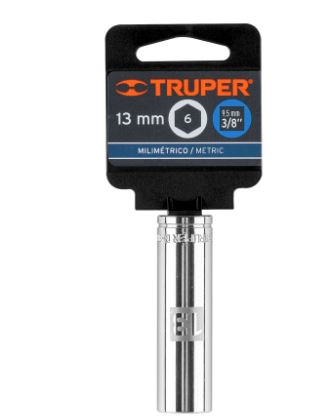 DADO LARGO DE 13MM, 6 PUNTAS, CUADRO 3/8'', TRUPER 13773 *