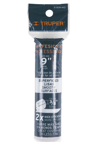 FELPA PARA RODILLO, 9 X 3/8'', SUPERFICIES LISAS 13882 *