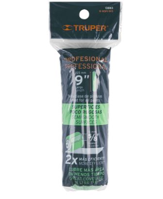 FELPA PARA RODILLO 9'' X 5/8'' SUPERFICIES POCO RUGOSAS 13883 *