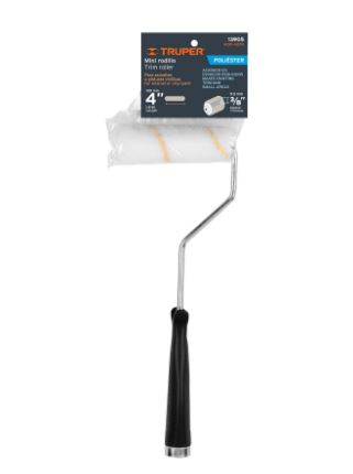 MINI RODILLO PARA PINTAR 4'' X 3/8'' DE POLIÉSTER, TRUPER 13905 *