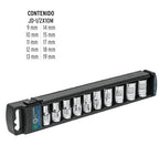 JUEGO DE 10 DADOS CUADRO 1/2'' MM, TRUPER 14177