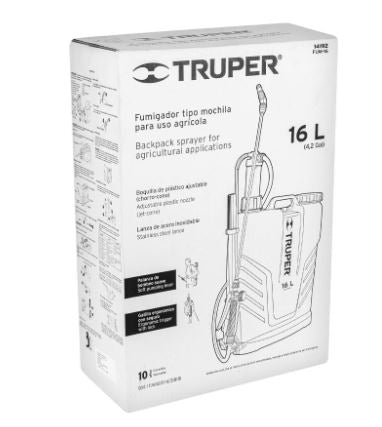 FUMIGADOR DE 16 L MANUAL DE MOCHILA, TRUPER 14192 *