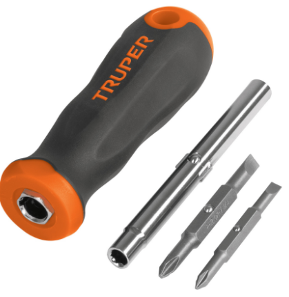 DESARMADOR 2 PUNTAS DOBLES Y BARRA C/ 2 CAJAS HEXAGONALES 14200 *