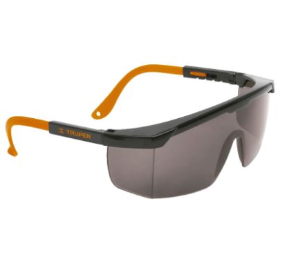 LENTES DE SEGURIDAD AJUSTABLES GRISES, TRUPER CLASSIC 14213 *