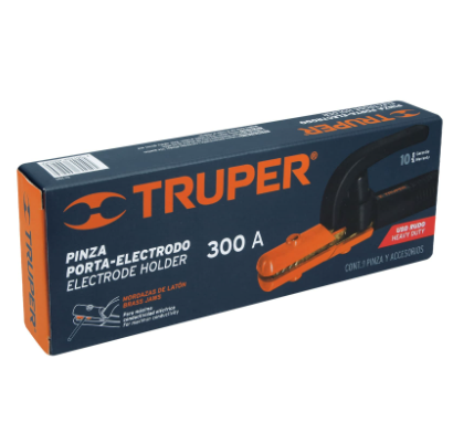 PINZA PORTA ELECTRODO DE 300 A, TRUPER 14232 N