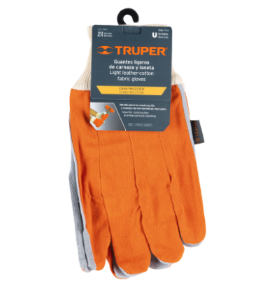 GUANTES CARNAZA Y LONETA, USO LIGERO 14244 *