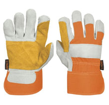 Cargar imagen en el visor de la galería, GUANTES DE CARNAZA Y LONETA, CON REFUERZO, UNITALLA, TRUPER 14246 P
