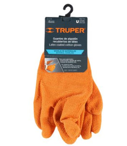 GUANTES DE ALGODÓN RECUBRIMIENTO DE LATEX, UNITALLA, TRUPER 14248 P