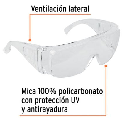 LENTES DE SEGURIDAD TRANSPARENTES, TRUPER, SAFE 14252 P