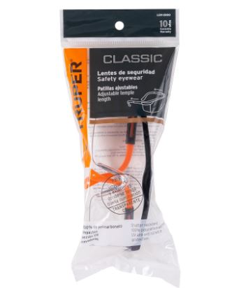 LENTES DE SEGURIDAD AJUSTABLES TRANSPARENTES, TRUPER CLASSIC 14284 *
