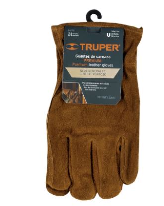 GUANTES DE CARNAZA PREMIUN PARA ELECTRICISTA, TRUPER 14289 P