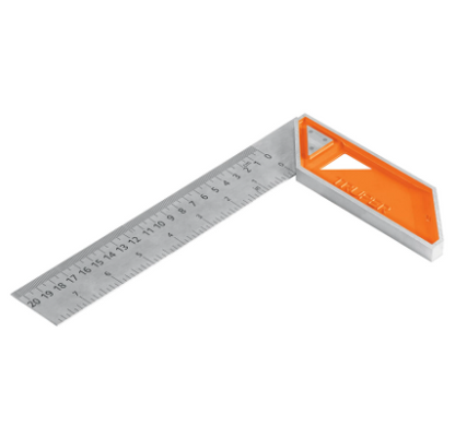 ESCUADRA 8'' PARA CARPINTERO CON MANGO 100% DE ALUMINIO 14372 P