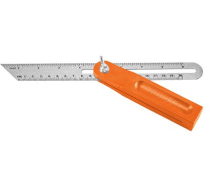 ESCUADRA FALSA DE ACERO INOXIDABLE 19CM /6'' CON MANGO DE ABS 14382 P