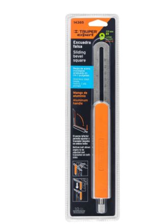 ESCUADRA 9'' FALSA DE ACERO INOX MANGO DE ALUMINIO, EXPERT 14385 P