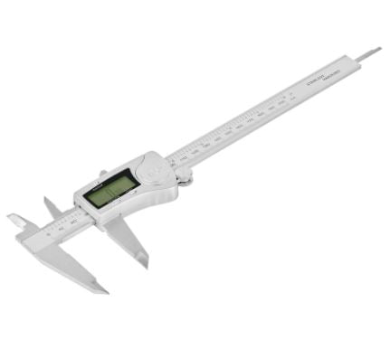 CALIBRADOR VERNIER DIGITAL, 6'' ACERO INOX, STD Y MM, TRUPER 14388 *