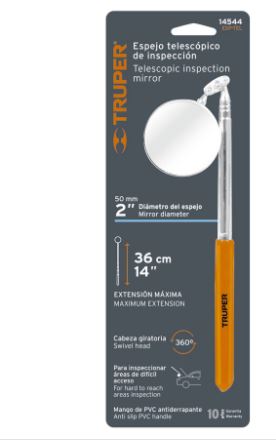 ESPEJO CIRCULAR TELOSCÓPICO DE INSPECCIÓN, 5CM, TRUPER 14544 N