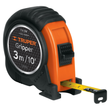 FLEXÓMETRO GRIPPER, CONTRA IMPACTO, 3 M, CINTA 13MM 14577 *
