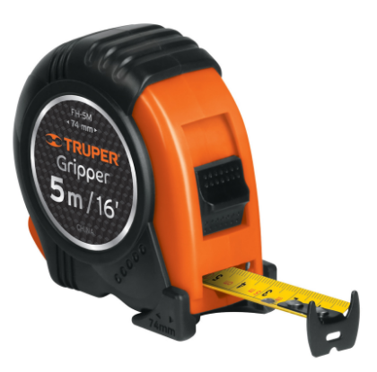 FLEXÓMETRO GRIPPER, CONTRA IMPACTO, 5M, CINTA 19MM 14578 *