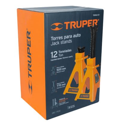 CAJA CON 2 TORRES DE 12 TON PARA AUTO, TRUPER 14847