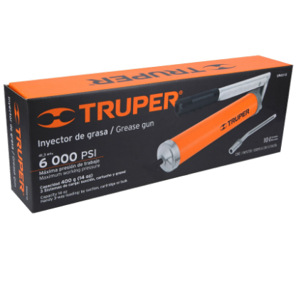 INYECTORA DE GRASA 14 OZ, 6000 PSI CON GRIP ANTIDERRAPANTE 14859 P