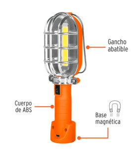 LÁMPARA DE TALLER RECARCABLE DE LED, 280 LÚMENES 15143 N