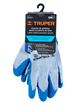 GUANTES DE POLIÈSTER RECUBIERTOS DE LATEX, CH TRUPER 15265 *