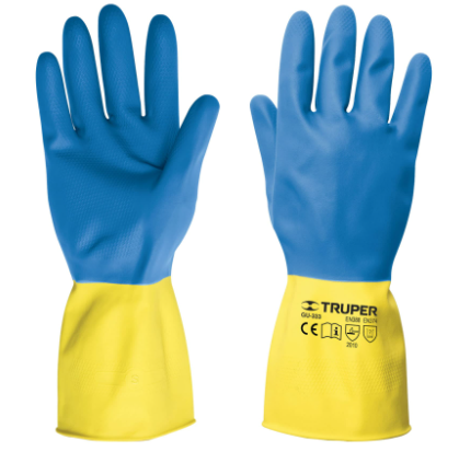 GUANTES DE LÀTEX REFORZADOS PARA LIMPIEZA, GRANDES, TRUPER 15269 *
