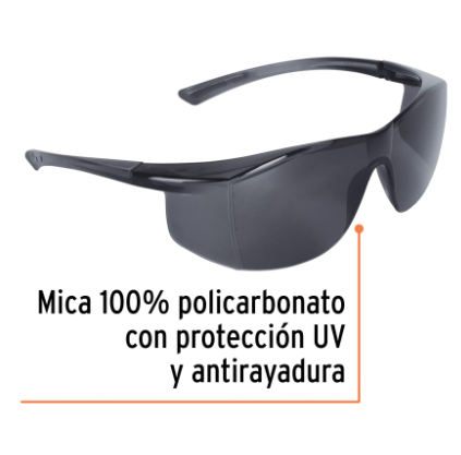LENTES DE SEGURIDAD GRISES, TRUPER ULTRALITE 15290 *