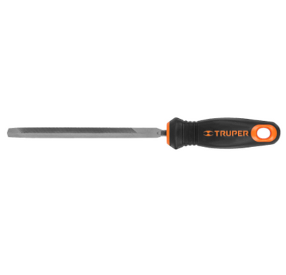 LIMA TRIÁNGULO PESADO 6', CON MANGO DOBLE INYECCIÓN 15307 *