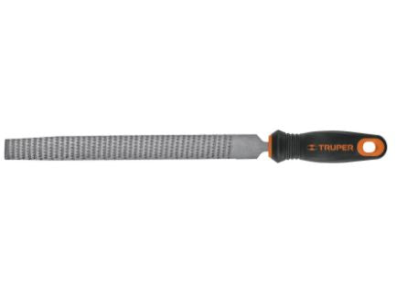 LIMA ESCOFINA 8'' CON MANGO DOBLE INYECCIÓN, TRUPER 15321 P