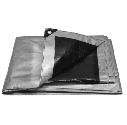 LONA REFORZADA, 4 X 5M, GRIS TRUPER 15364 *