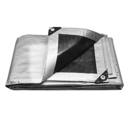 LONA GRIS REFORZADA 4 X 6M, TRUPER 15365 *L