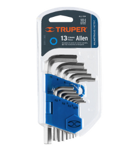 JUEGO 13 LLAVES ALLEN MM PUNTA HEXAGONAL CON ORGANIZADOR 15542 P