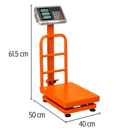 BÁSCULA CAPACIDAD 100 KG PLEGABLE DE PLATAFORMA, TRUPER 15729 *